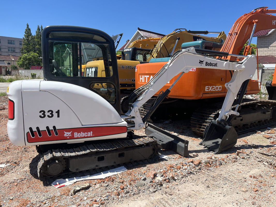 مینی حفاری استفاده شده Bobcat 331 حفاری های کوچک پوس مورد استفاده حفاری های دست دوم
