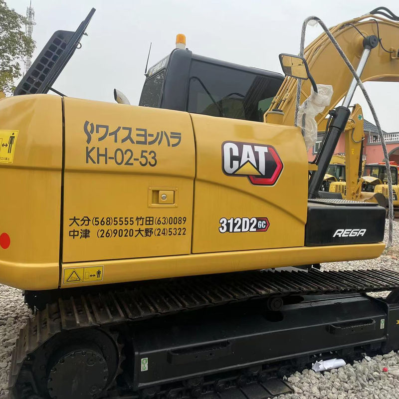 حفاری هیدرولیکی استفاده شده CAT312D ماشین ساختمانی ، حفاری خزنده کرم زنبور دست دوم CAT312D با عملکرد خوب