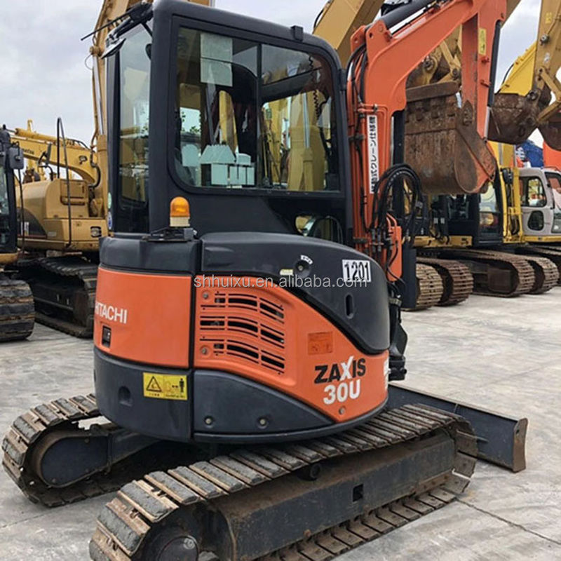 هیتاچی در انبار ماشین حفاری مینی استفاده شده ژاپنی هیتاچی 30 برای فروش/دست دوم حفاری کوچک خزنده حالت خوب هیتاچی 30