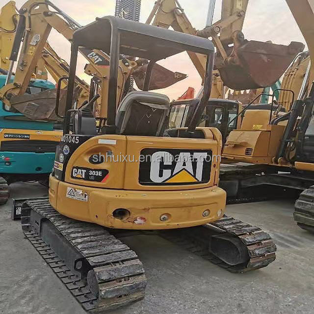 دست دوم کیفیت خوب استفاده شده مینی کاوشگر خزنده استفاده شده CAT303E 3T استفاده شده سوسک ماشین حفاری سوسک در انبار
