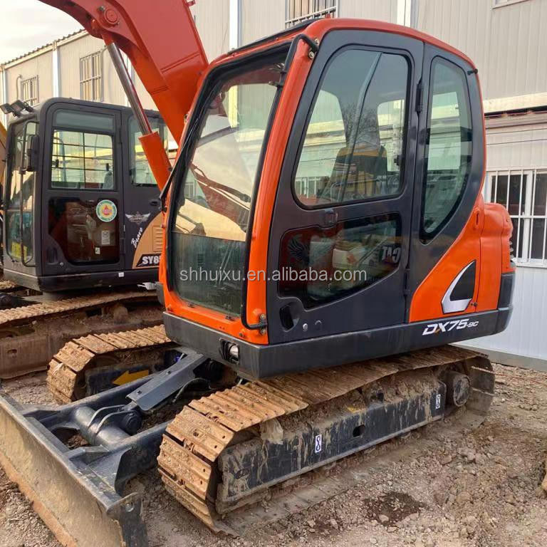 منشأ کره استفاده شده مینی حفاری Doosan75 کیفیت ماشین ساخت و ساز/دست دوم هیدرولیک خزنده حفاری DOOSAN75 فروش داغ