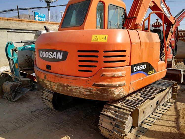 دستگاه حفاری دوسان DX80 8 تن دست دوم مدل 80 مورد استفاده مینی پروژه وظیفه DX80 برای فروش