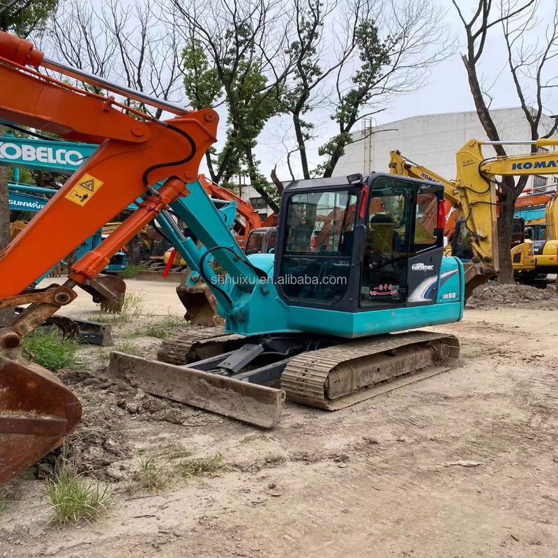 کوبلکو SK200 حفاری هیدرولیک کوبلکو 60-8 دست دوم کیفیت بالا / مینی حفاری استفاده شده قیمت ارزان