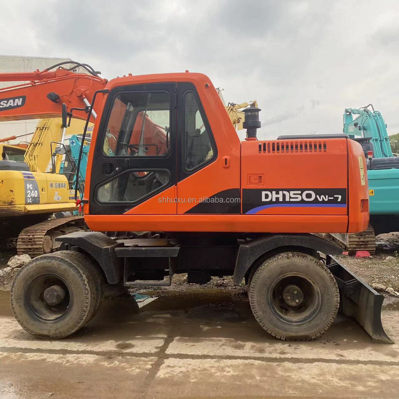 فروش داغ فروش داغ دست دوم دوسان DH150 W-7 حفاری مورد استفاده در حالت خوب حفاری چرخ