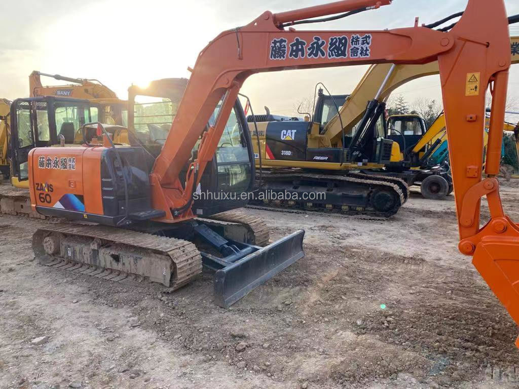 هیتاچی در انبار هیتاچی ex60 ژاپنی استفاده شده فروش حفاری/دست دوم هیدرولیک Crawler Excavator حالت خوب HITACHI 60