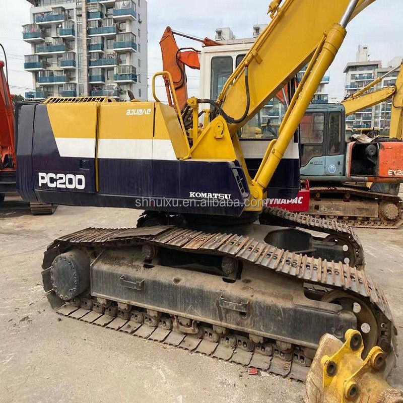کاماتسو استفاده شده کاماتسو PC200-7 کاوشگر خزنده ماشین حفاری دست دوم ژاپن برای فروش