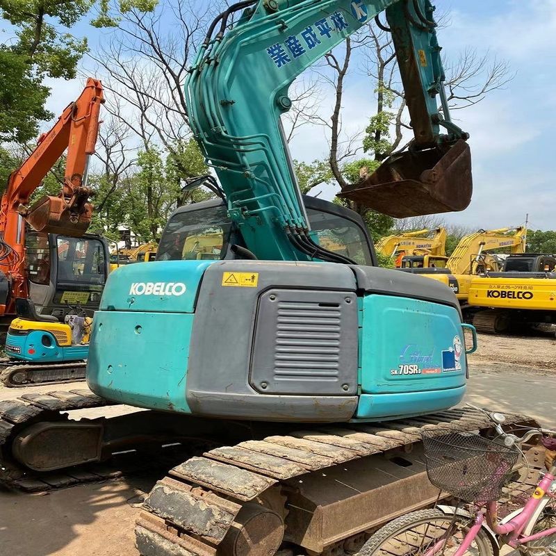 ماشین حفاری استفاده شده کوبلکو SK70SR Kobelco Mini Excavators Kobelco 7 تن Excavator برای فروش