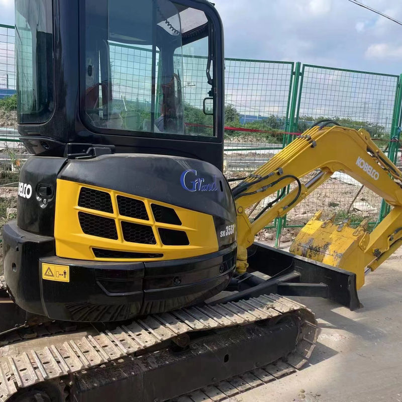 قیمت مینی حفاری استفاده شده Kobelco 35SR مینی حفاری دست دوم ماشین آلات استفاده شده 3.5 تن هیدرولیک خزنده حفاری عقب
