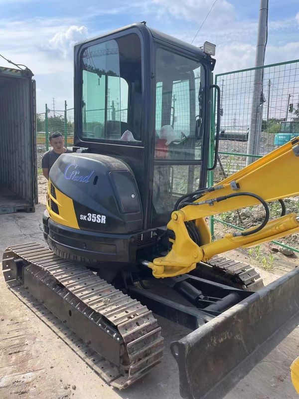 حفاری هیدرولیکی استفاده شده Kobelco35SR، قیمت ارزان EXHAVATOR KOBELCO 35SR در فروش