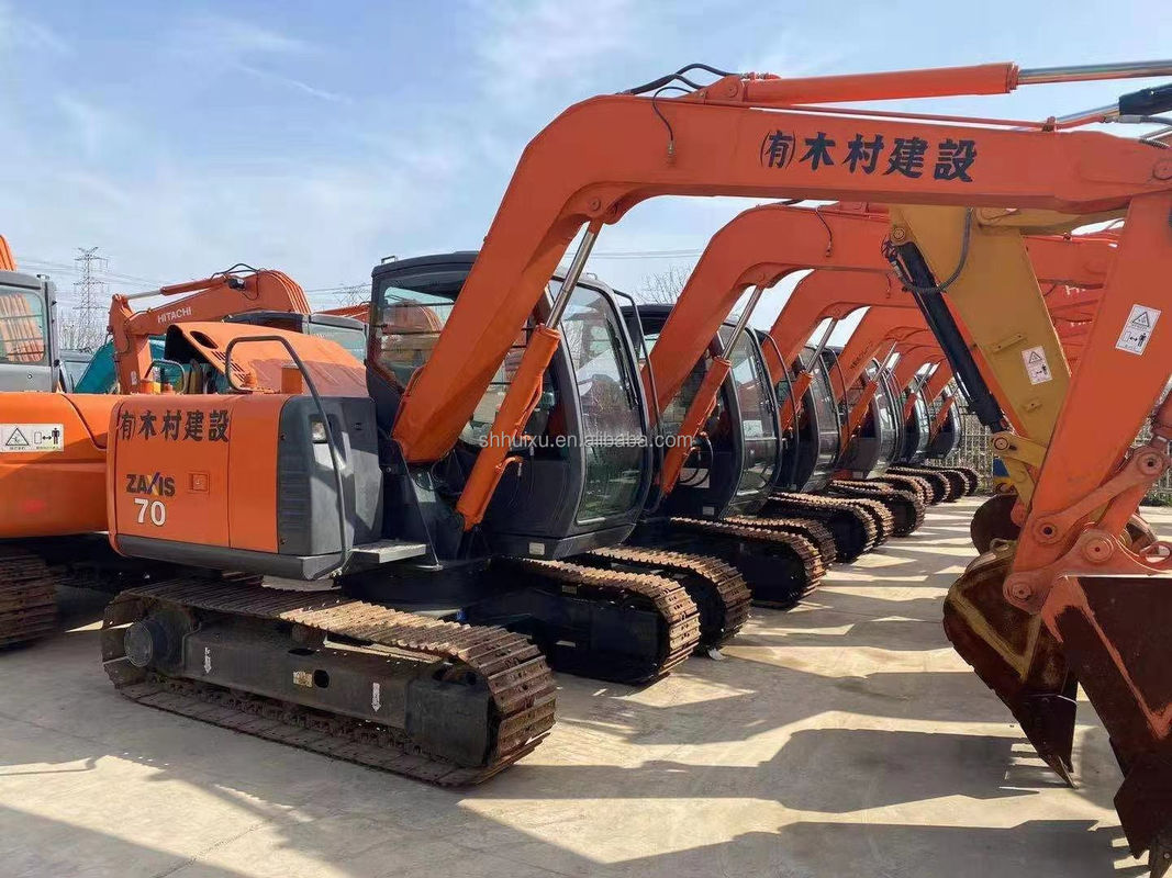 هيتاشي فروش داغ بهترين فروش ميني حفاری استفاده شده HITACHI ZX70 ژاپن منشأ دست دوم کاوشگر هيدروليکي در حالت خوب