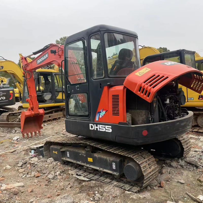 خاك کش های خانگی MINI DOOSAN DH55 DX60/ مارک کره ای استفاده شده خاك کش های کوچک مصرف كننده سوخت برای تعمیر و حفاری ارزان هستند