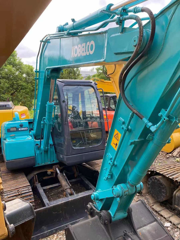 رنگ آبی رنگ اصلی استفاده شده Kobelco 75 Excavator دست دوم 7.5 تن
