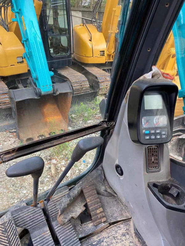 رنگ آبی رنگ اصلی استفاده شده Kobelco 75 Excavator دست دوم 7.5 تن