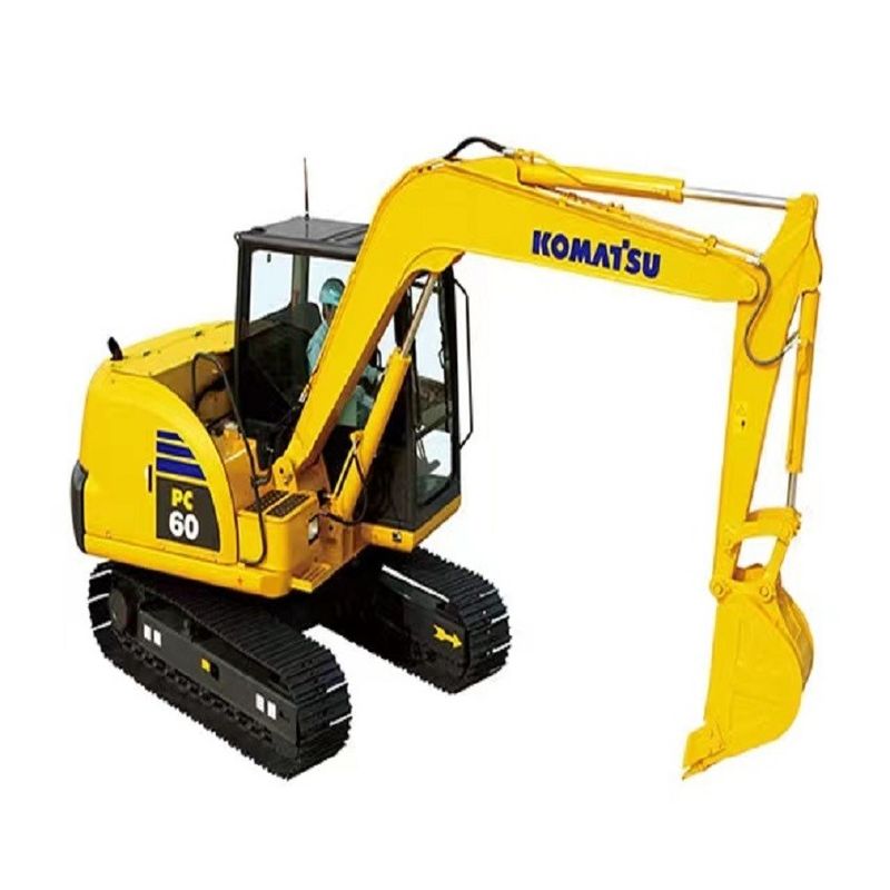 کاوشگر خزنده Komatsu PC60 6 تن استفاده شده هیدرولیک با کیفیت بالا/دست دوم مینی حفاری Komatsu PC60 ژاپن منشأ ارزان قیمت Komatsu Excavator