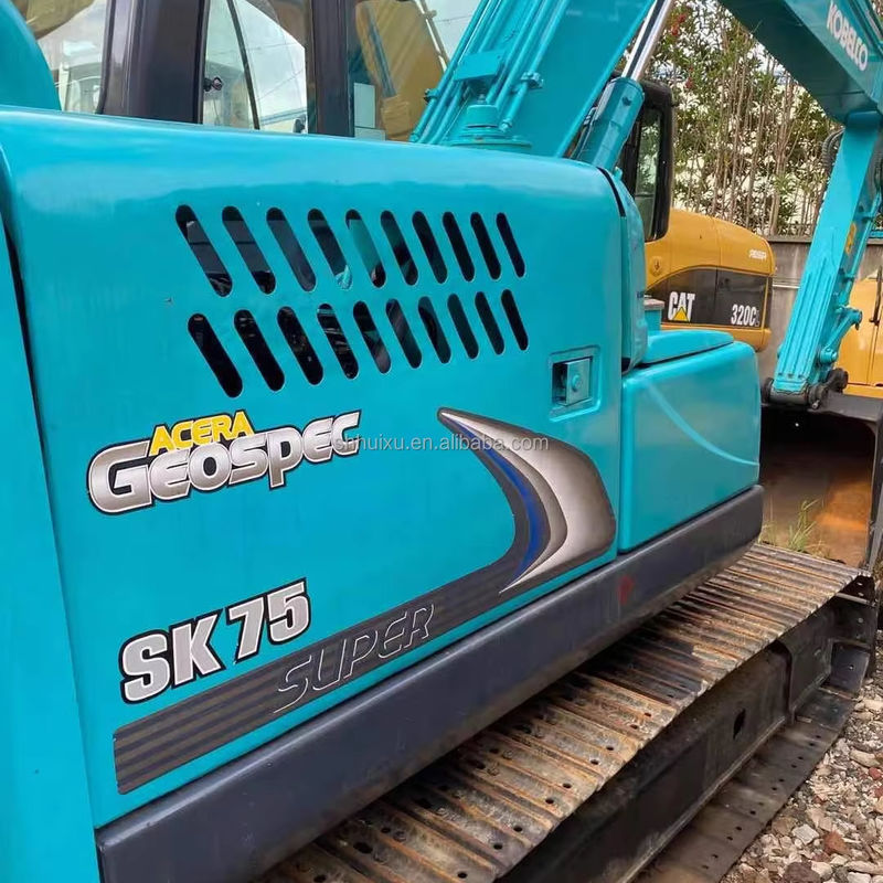 7.5 تن ژاپن استفاده شده Kobelco Excavator دست دوم Kobelco 75 Excavator