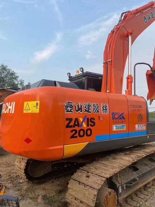 هیتاچی در انبار هیتاچی ZX200-3 دست دوم حفاری هیدرولیک خزنده حالت خوب / ماشین حفاری استفاده شده هیتاچی ZX200-3 قیمت ارزان