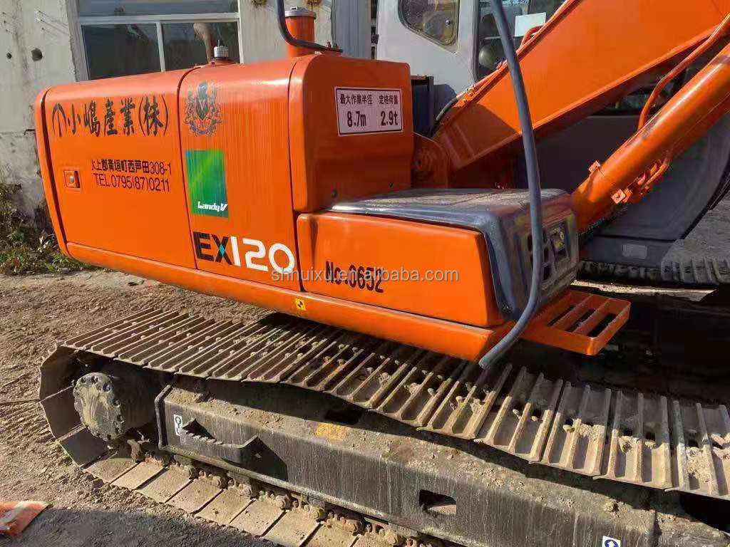 هیتاچی در انبار بهترین فروش هیتاچی EX120 دست دوم حفاری هیدرولیک کاوشگر / ماشین حفاری استفاده شده هیتاچی EX120 قیمت ارزان