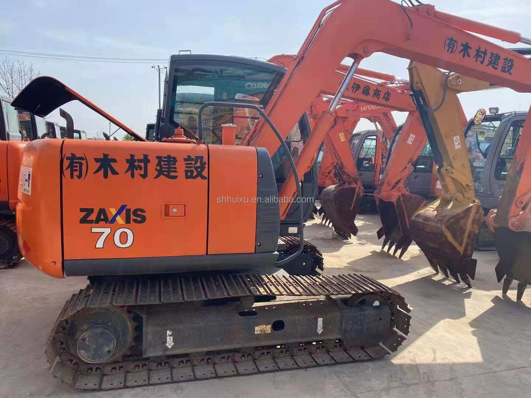 فروش داغ هیتاچی کیفیت بالا هیتاچی ZX70 دست دوم حفاری هیدرولیک خزنده / استفاده شده مینی حفاری هیتاچی ZX70 قیمت ارزان