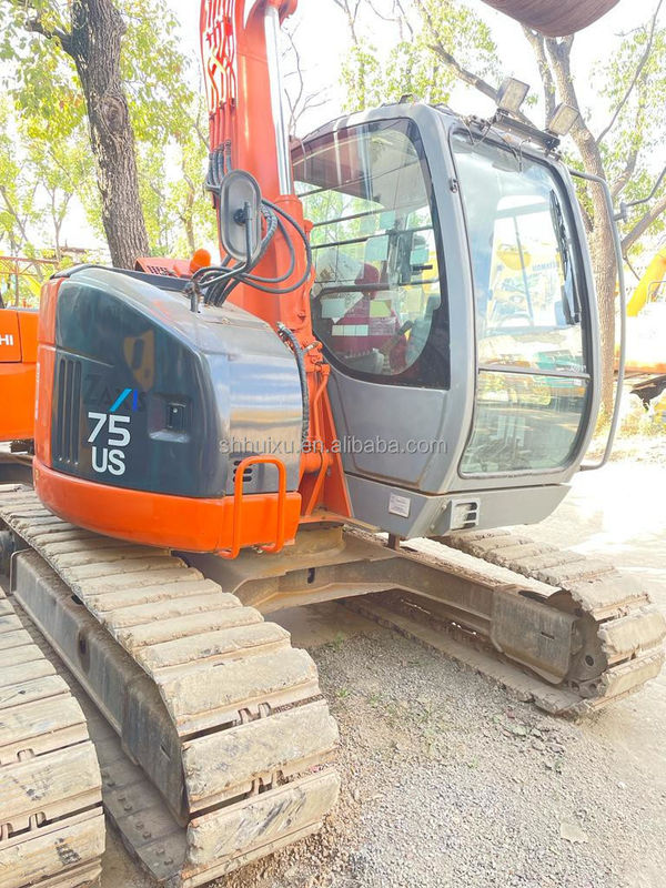 هیتاچی در سهام ژاپن منشأ هیتاچی ZX75 دست دوم حفاری هیدرولیک خزنده / مینی حفاری استفاده شده هیتاچی ZX75 کیفیت خوب قیمت ارزان