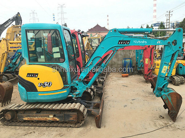 کاوشگر هیدرولیک دست دوم Kubota30 کیفیت بالا / استفاده شده کاوشگر کوچک Kubota30 ژاپن منشأ ارزان قیمت
