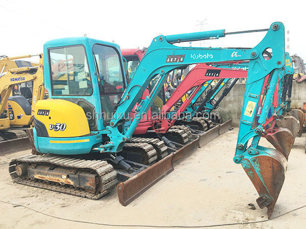 کاوشگر هیدرولیک دست دوم Kubota30 کیفیت بالا / استفاده شده کاوشگر کوچک Kubota30 ژاپن منشأ ارزان قیمت