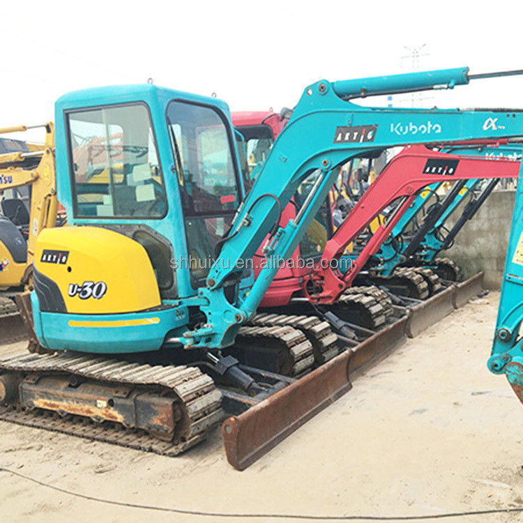 کاوشگر هیدرولیک دست دوم Kubota30 کیفیت بالا / استفاده شده کاوشگر کوچک Kubota30 ژاپن منشأ ارزان قیمت