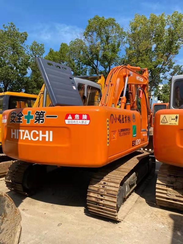 بهترین فروشنده HITACHI ex120 حفاری هیدرولیک کاوشگر دست دوم کیفیت خوب / ماشین حفاری استفاده شده HITACHI ex120 فروش داغ