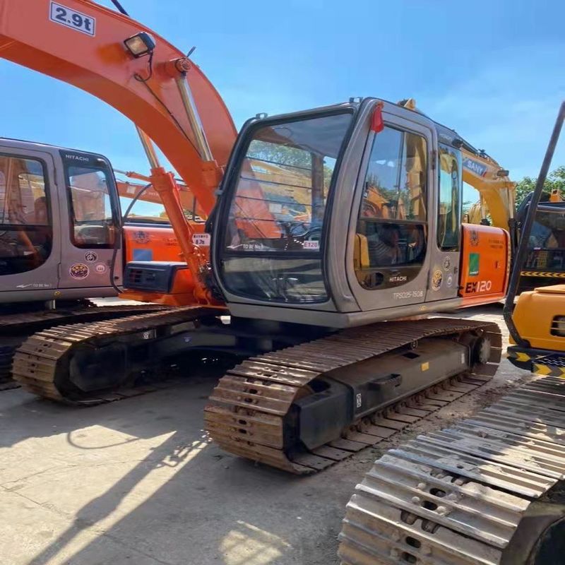 بهترین فروشنده HITACHI ex120 حفاری هیدرولیک کاوشگر دست دوم کیفیت خوب / ماشین حفاری استفاده شده HITACHI ex120 فروش داغ