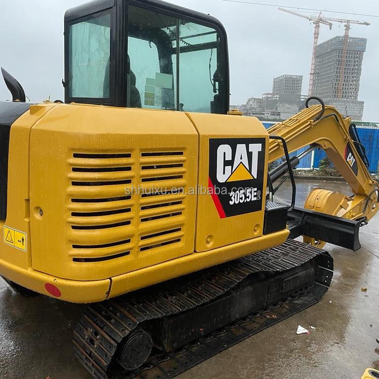 گربه استفاده شده حفاری خزنده 305.5 e2 دست دوم مینی حفاری Cat305.5E حفاری با قیمت ارزان CAT 303 گربه 306 حفاری