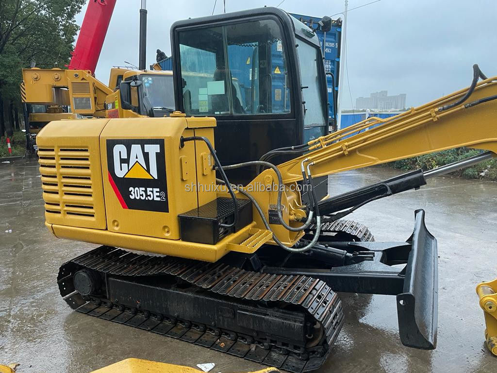 گربه استفاده شده حفاری خزنده 305.5 e2 دست دوم مینی حفاری Cat305.5E حفاری با قیمت ارزان CAT 303 گربه 306 حفاری