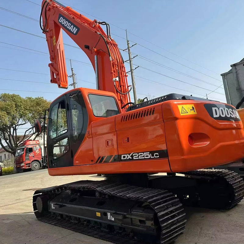 25 تن رنگ اصلی استفاده شده خزنده بزرگ حفاری Doosan Dh225-9 حفاری دست دوم