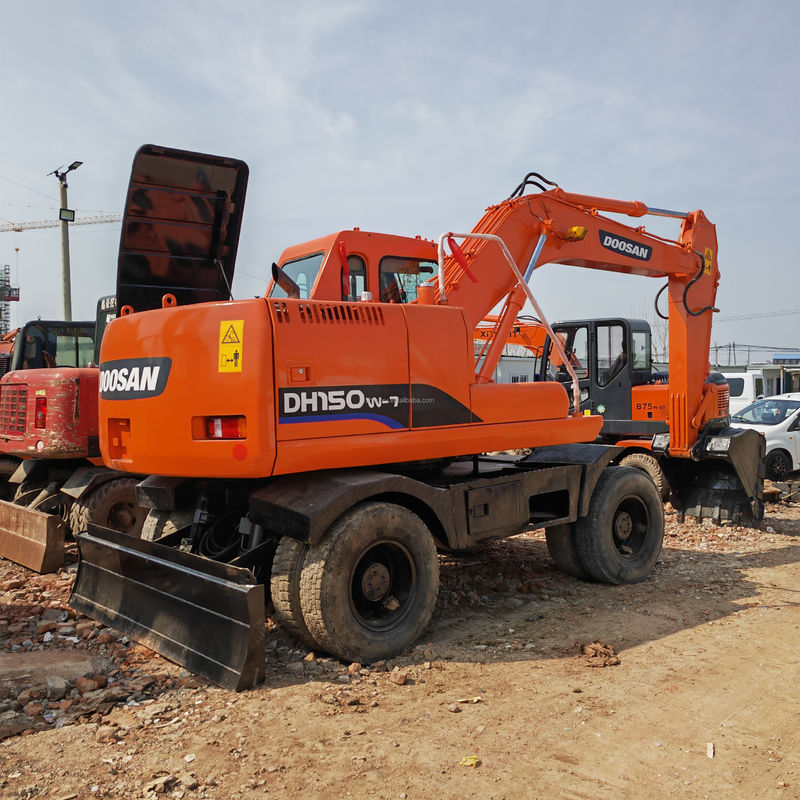 90 حفاری چرخدار جدید دست دوم DOOSAN DH150W-7 حفاری چرخدار استفاده شده