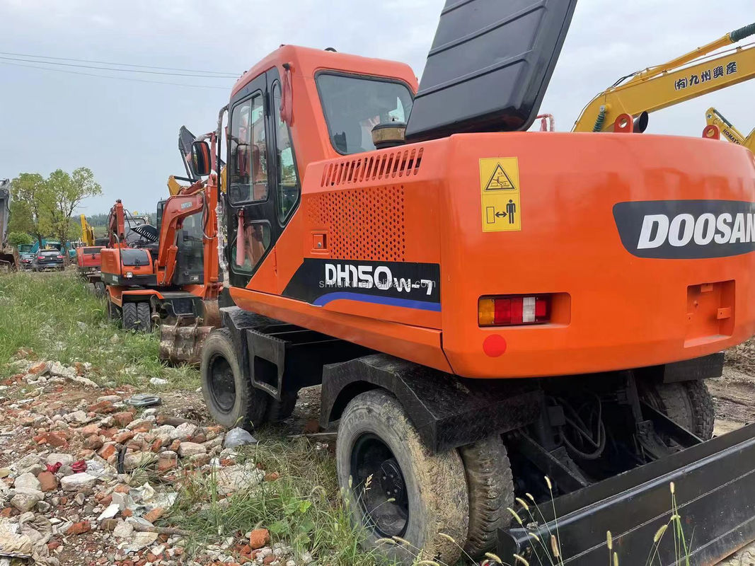 90 حفاری چرخدار جدید دست دوم DOOSAN DH150W-7 حفاری چرخدار استفاده شده