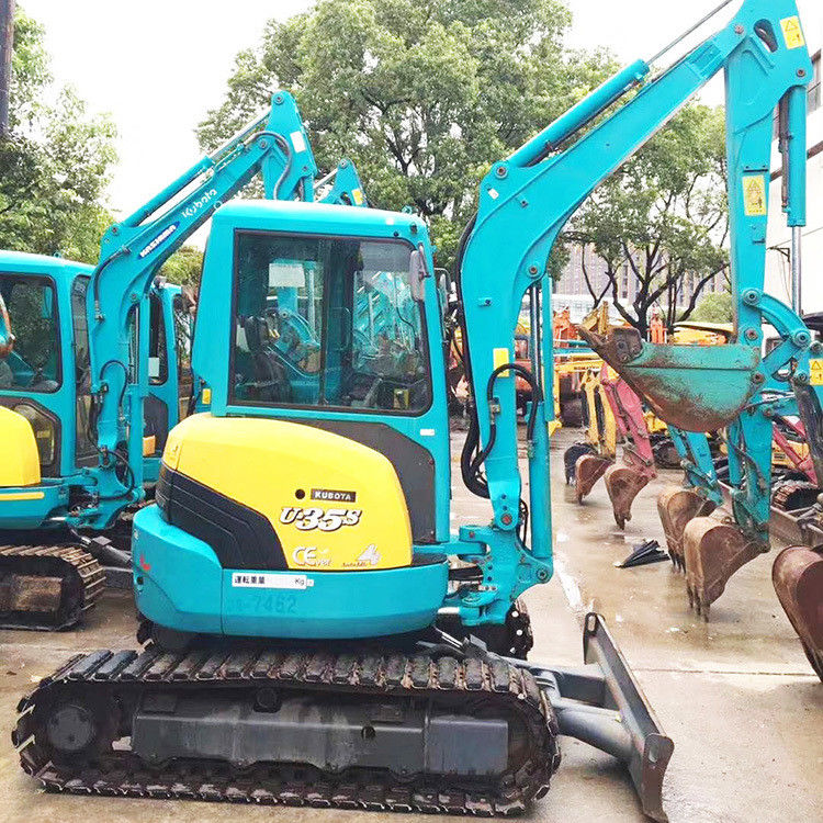 حفاری خزنده استفاده شده KUBOTA35 KXU35/ موتور ژاپنی دست دوم KUBOTA KX35 KX U35 35