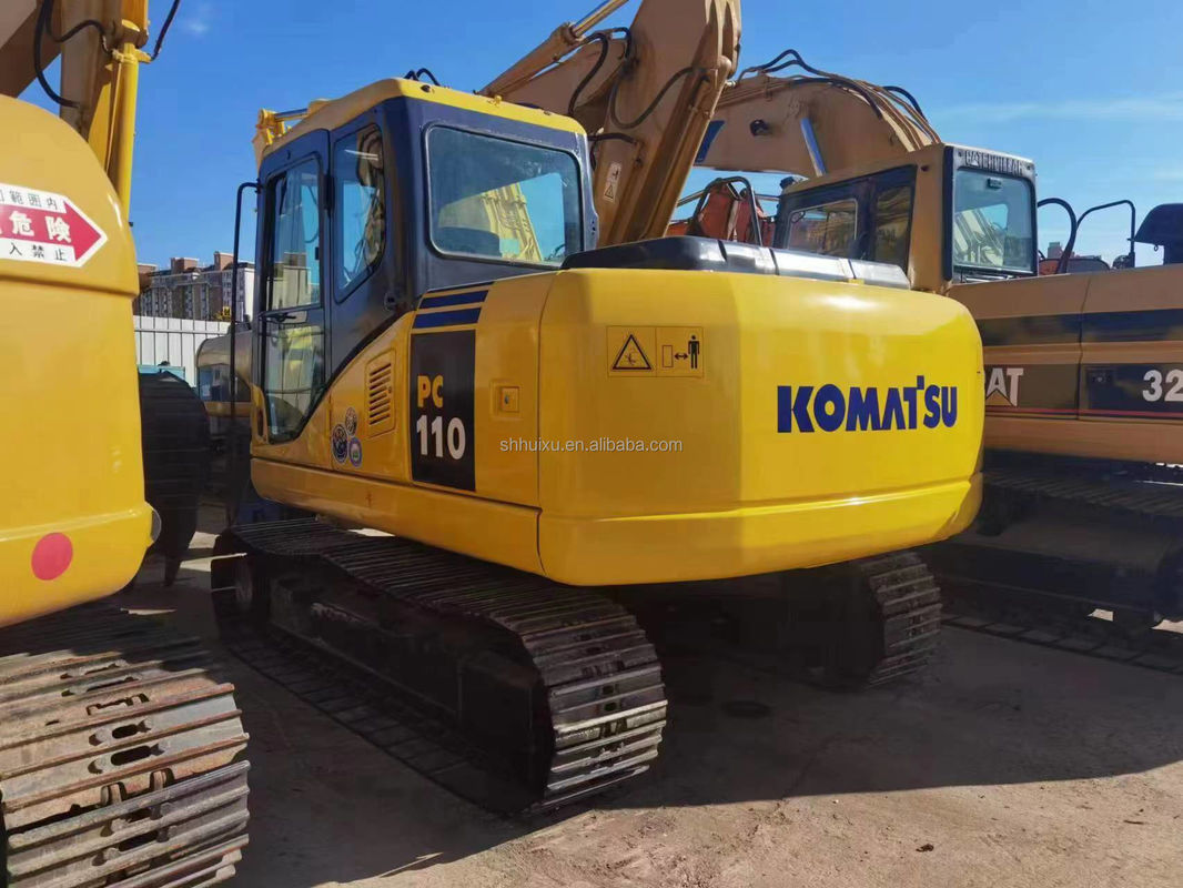 حفاری زمین دست استفاده شده Komatsu PC110 ماشین آلات استفاده شده دست استفاده شده حفاری سوراخ پست حفاری دست دوم برای فروش