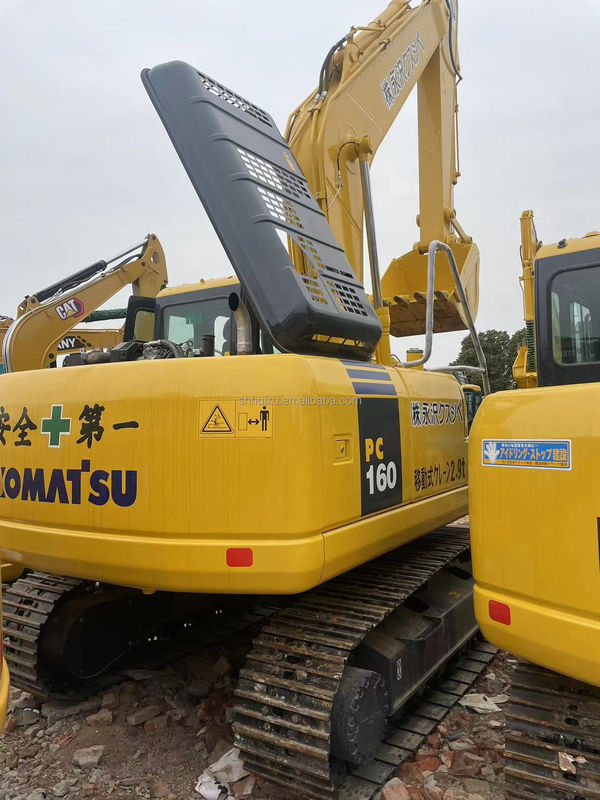 حفاری دستی استفاده شده زمین Komatsu PC160 ماشین آلات استفاده شده 16 تن حفاری دستی استفاده شده پست حفاری دست دوم برای فروش