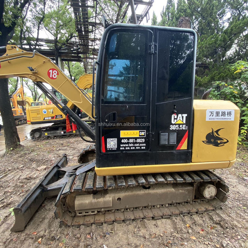 استفاده شده گربه 305.5 خزنده حفاری mini Caterpillar 305.5E2 برای فروش چین Cat305.5 CAT 303 Caterpillar در سهام گربه 306 حفاری