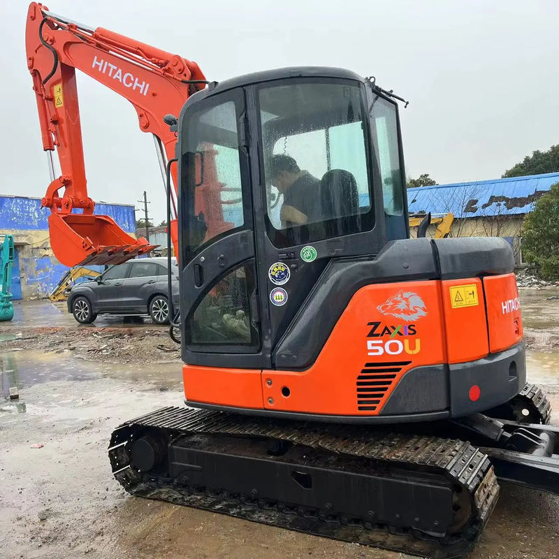 حفاری استفاده شده Hitachi ZX50 مینی حفاری 5 تن حفاری دست دوم در ژاپن