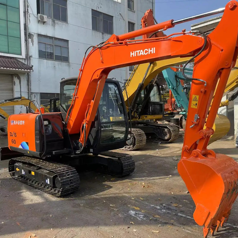 90 درصد جدید حفاری استفاده شده Hitachi ZX60 مینی حفاری 6 تن حفاری دست دوم در ژاپن