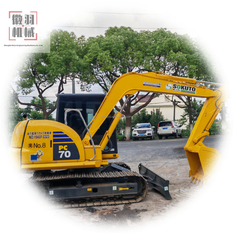 استفاده شده Crawler Excavator حفاری ساختمانی / استفاده شده KomatsuPC70-8 pc50 pc55 با قیمت ارزان / حفاری های استفاده شده ژاپن