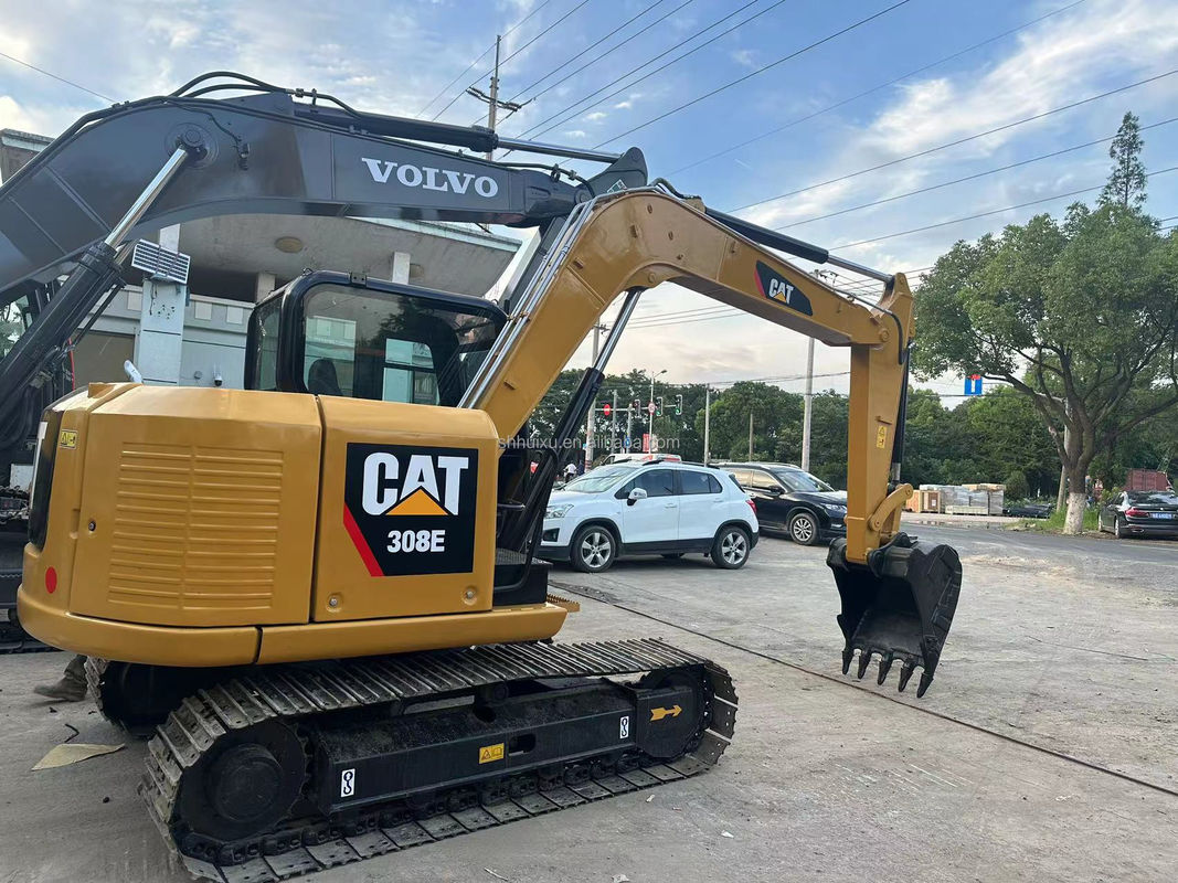 کاوشگر استفاده شده CAT 308E 307E 306E 305E، Cat 306 E 306D 307D 308 خط قطع کننده،کاوشگر کوچک CAT 306E2 با دوزر