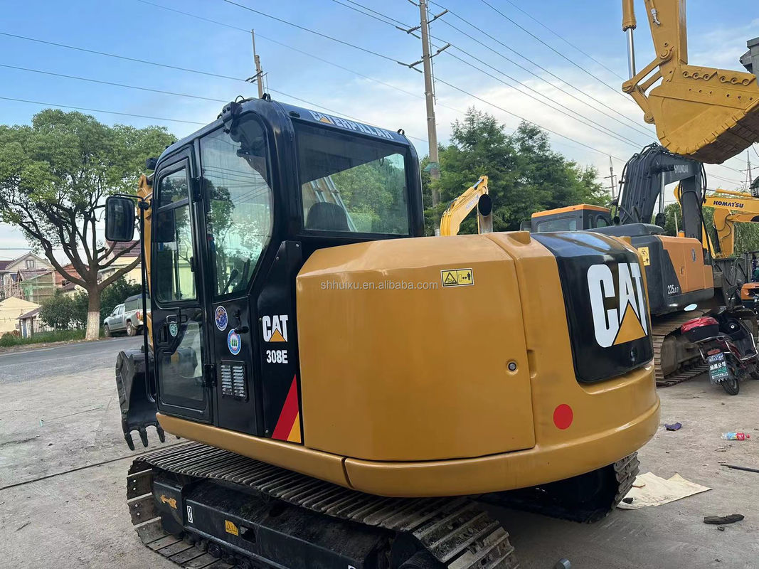کاوشگر استفاده شده CAT 308E 307E 306E 305E، Cat 306 E 306D 307D 308 خط قطع کننده،کاوشگر کوچک CAT 306E2 با دوزر