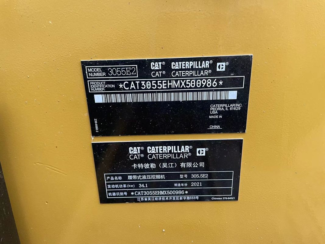 حفاری استفاده شده CAT305.5 حفاری استفاده شده ماشین آلات 5.5ton گربه حفاری استفاده شده حفاری استفاده شده cat3055