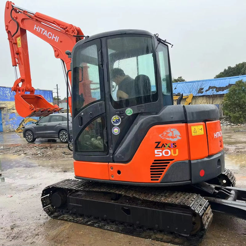 قدرت حفاری بالا استفاده می شود Hitachi zx50u/دست دوم مینی کاوشگر خزنده Hitachi zx50 u