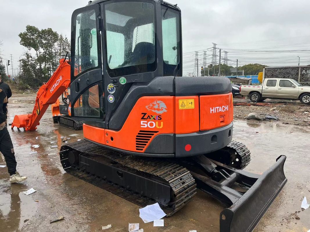 قدرت حفاری بالا استفاده می شود Hitachi zx50u/دست دوم مینی کاوشگر خزنده Hitachi zx50 u