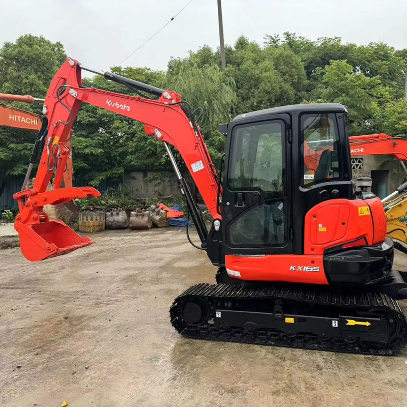 قیمت پایین حفاری استفاده شده 6.5 تن هیدرولیک KUBOTA KX165 حفاری دست دوم KUBOTA165 حفاری های اصلی ژاپن برای فروش