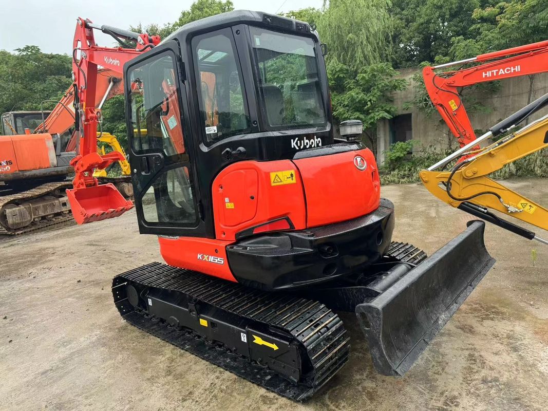 قیمت پایین حفاری استفاده شده 6.5 تن هیدرولیک KUBOTA KX165 حفاری دست دوم KUBOTA165 حفاری های اصلی ژاپن برای فروش