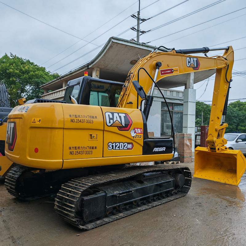 12 تن استفاده شده کاوشگر کاوشگر Cat 312d دست دوم 0.8m3 ظرفیت سطل