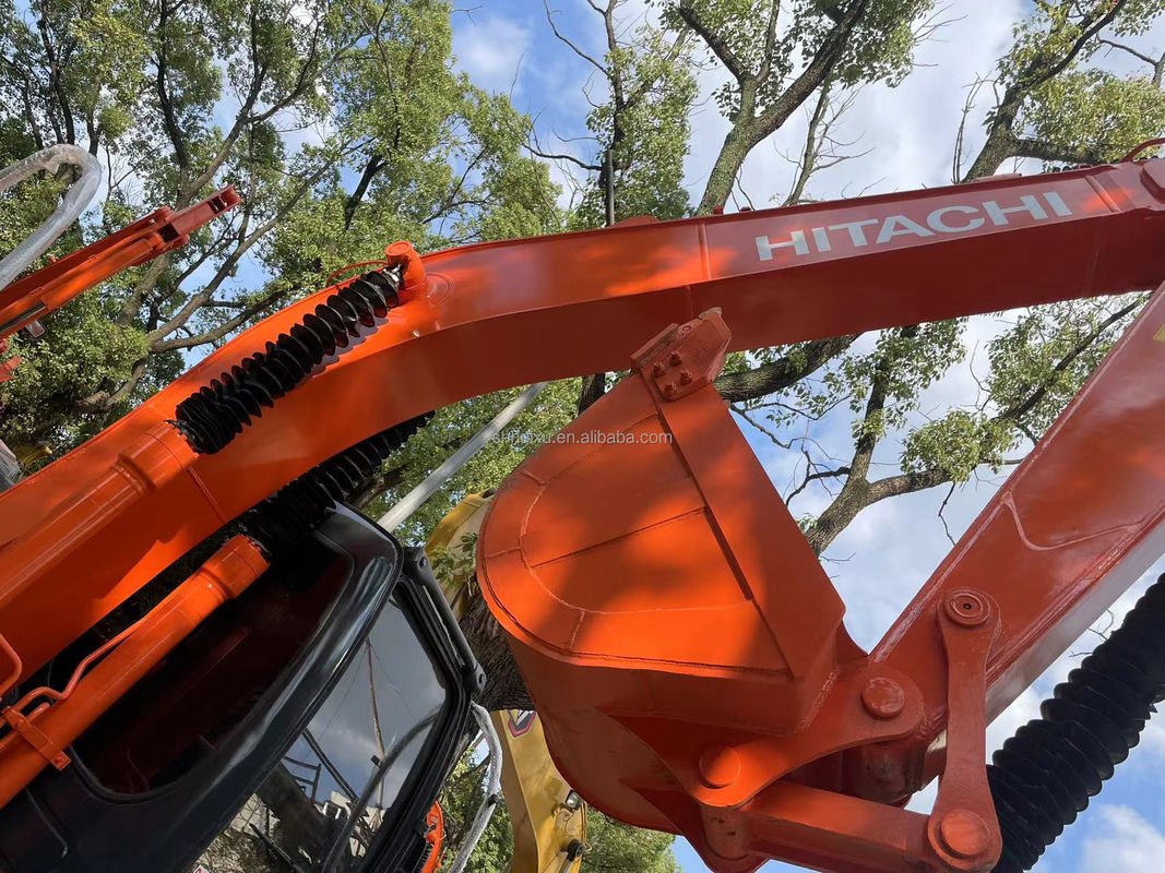12000kg Zx120 استفاده شده Hitachi Excavator دست دوم با رنگ اصلی 0.51m3