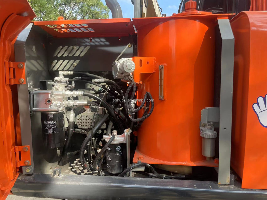 12000kg Zx120 استفاده شده Hitachi Excavator دست دوم با رنگ اصلی 0.51m3
